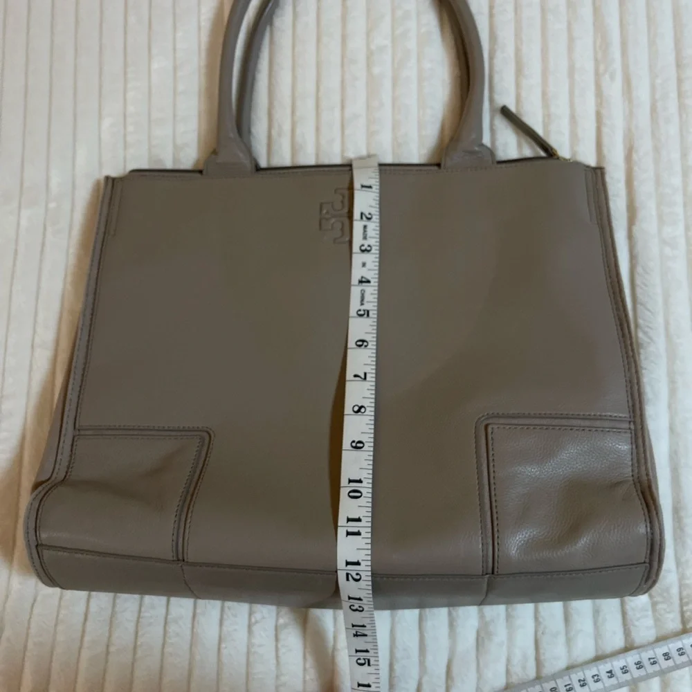 MOVING SALE | Tory Burch | Taupe | Leather Ella Tote - Picture 16 of 17